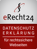 Datenschutzerklärung, generiert nach Empfehlungen von eRecht24