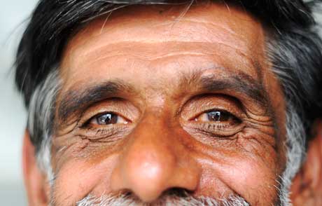 Senior Citizen eyes. closeup